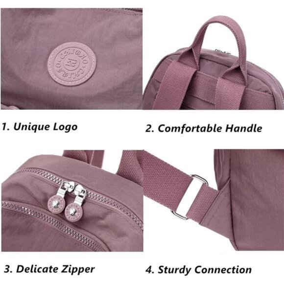 Backpack Purse for Women Ladies Nylon Bag Casual Daypack Travel Shopping Pack main image 4